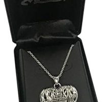 HarleyDavidson チェーンネックレス Textured Bar&Shield Flames Harley-Davidson Women's Flames Bar & Shield Heart Necklace