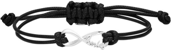 Harley-Davidson Women's Harley Infinity Wax Adjustable Cord Bracelet HDB0423