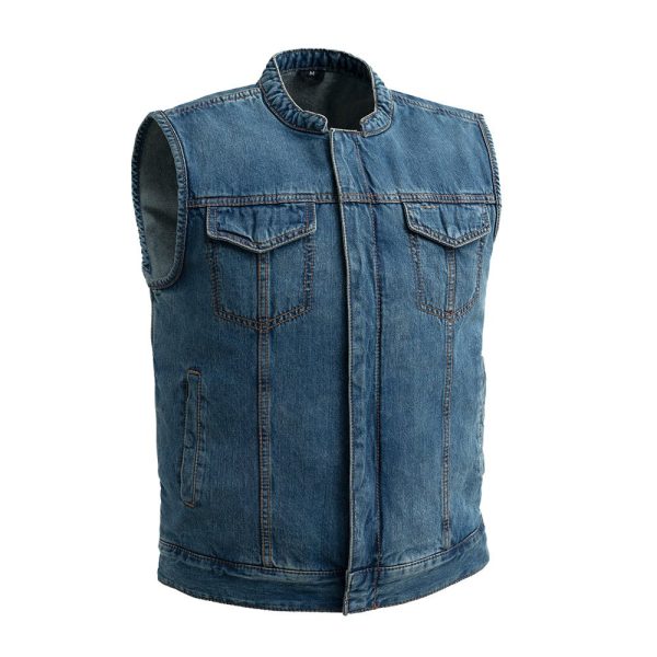 Havoc Men's Denim Motorcycle Vest