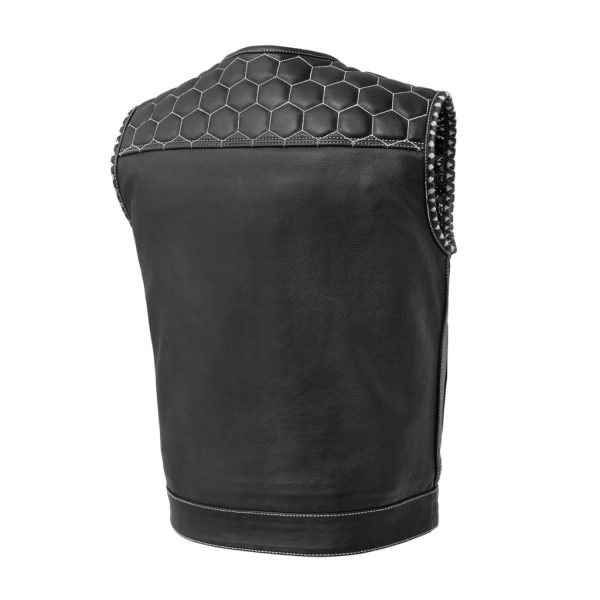 Hornet Men's Club Style Leather Vest