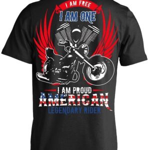 I am Proud American Legendary Rider T-Shirt