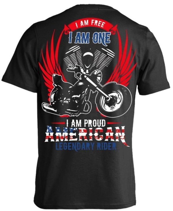 I am Proud American Legendary Rider T-Shirt