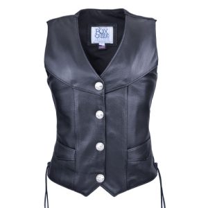 Laced Nickel Motorcycle Vest