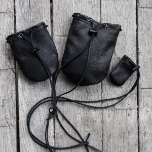 Leather Drawstring Pouch