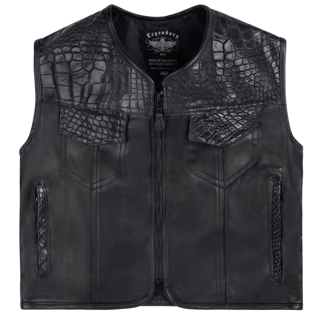 Legendary 'American Alligator' Motorcycle Vest - The Bikers' Den