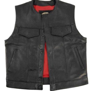 Legendary 'Brotherhood' Men's Leather Motorcycle Vest