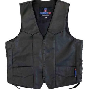 Legendary 'Club Style' Men's Leather Motorcycle Vest