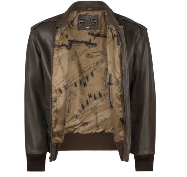 Legendary Flying Fortress Vintaged A-2 Goatskin Leather Flight Jacket