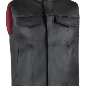 Legendary 'Reaper' Club Sytle Men's Leather Motorcycle Vest