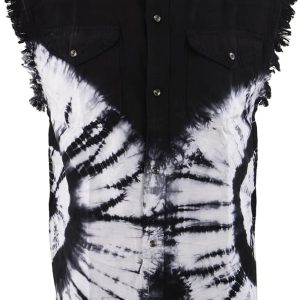 Mens Mdm11679.11 Men’s Black and White Sleeveless Shirt