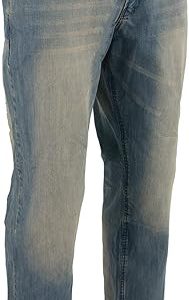 Milwaukee Leather MDM5003 Men's Blue Armored Motorcycle Riding Denim Jeans Reinforced with Aramid Fibers