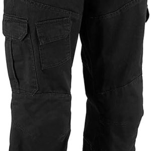 Milwaukee Leather MPM5590 Men's Black Armored Black Cargo Jeans Reinforced with Aramid by DuPont Fibers