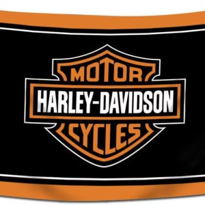 Motor Banner Flag Davidson Flag Tapestry (3x5 Feet,Heavy Duty, Durable 150D Polyester) For College Dorm Man Cave (Black)