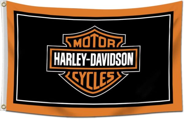 Motor Banner Flag Davidson Flag Tapestry (3x5 Feet,Heavy Duty, Durable 150D Polyester) For College Dorm Man Cave (Black)