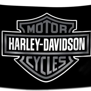 Motorcyble Banner Davidson Flag (3x5 Feet,Vivid Color, Durable 150D Polyester) For College Dorm Man Cave (Black1)