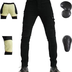 Motorcycle Riding Pants Motorbike Motocross Cycling Jeans Safety CE Knee Hip Removable Armored All Seasons for Men