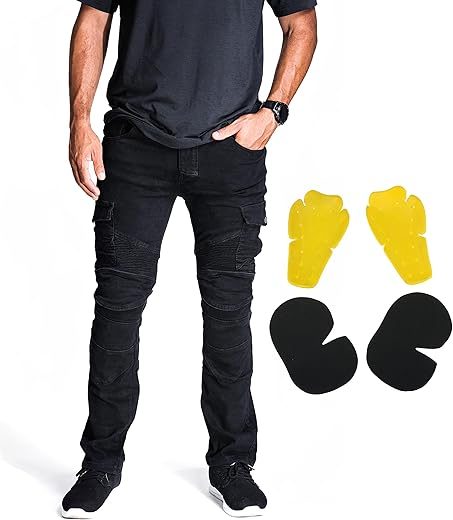Amazon.com: Men Women Motorcycle Riding Jeans Protective