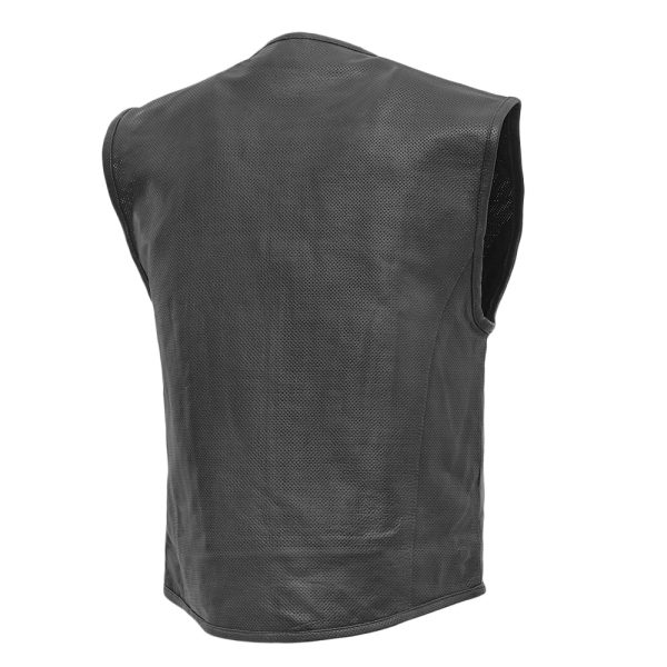 Raceway - Men's Motorcycle Perforated Leather Vest