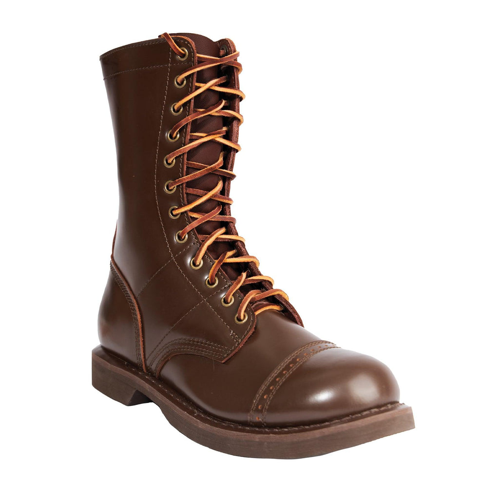 Rothco Brown Leather Jump Boot - 10 Inches - The Bikers' Den