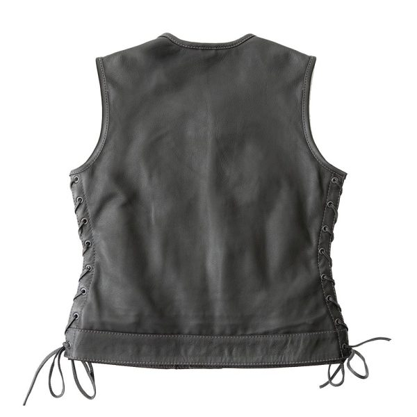 The Royal women's club-style leather vest - limited edition