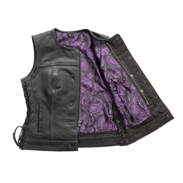 The Royal women's club-style leather vest - limited edition