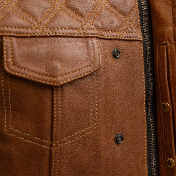 Timber Men's motorcycle leather vest (limited edition)