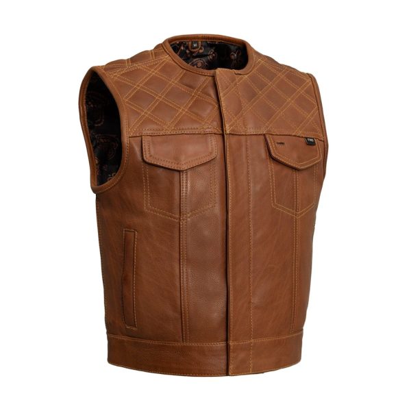 Timber Men's motorcycle leather vest (limited edition)