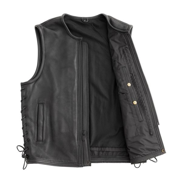 Venom Men's Motorcycle Leather Vest