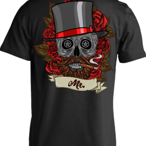 Vintage Floral Skull T-Shirt