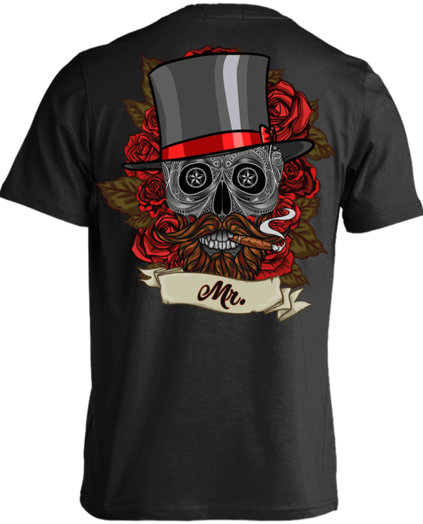 Vintage Floral Skull T-Shirt