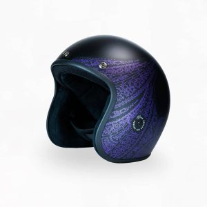 Voss 501 Bobber Black/Purple Aurora Helmet