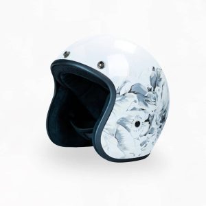 Voss 501 Bobber White Flora Helmet