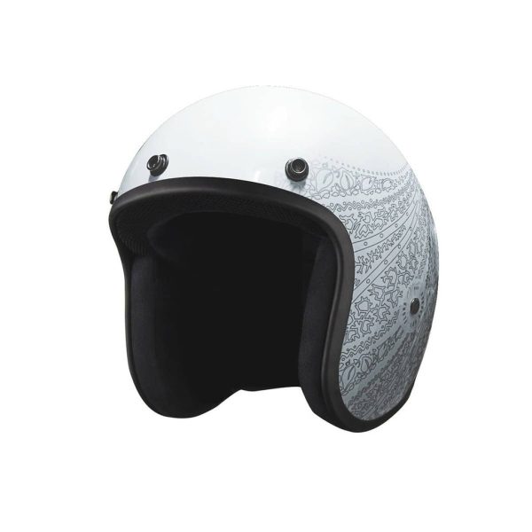 Voss 501 Bobber White/Silver Aurora Helmet