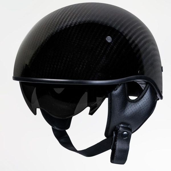 Voss 707Cf Cruise Gloss Black Half Helmet