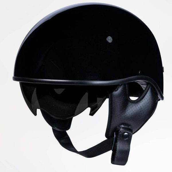 Voss 707Frp Cruise Gloss Black Half Helmet