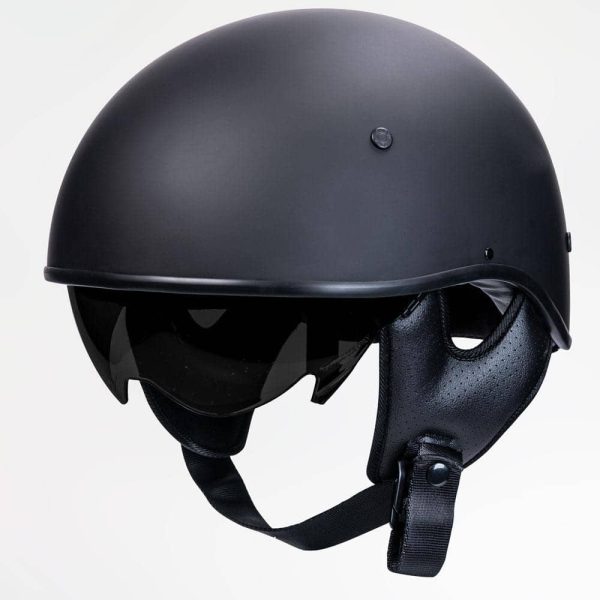 Voss 707Frp Cruise Matte Black Half Helmet