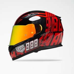 Voss 988 Moto-1 Echo Red Helmet