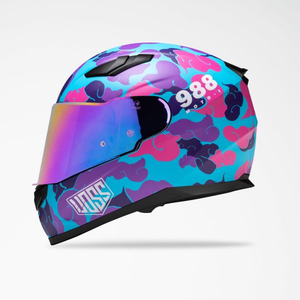 Voss 988 Moto-1 Pink Camo Helmet