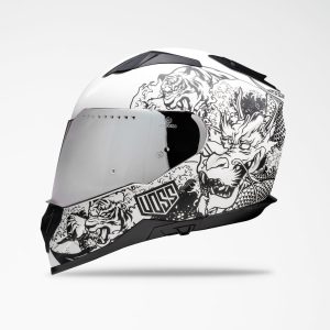 Voss 989 Moto-V White Rei Helmet