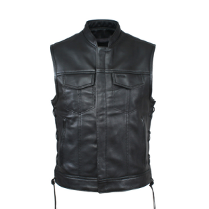 Zippered Laced Rebel Club Vest