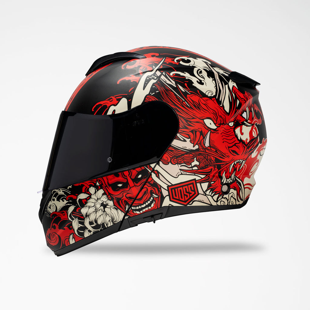 マズシャス　voss explore Voss 580 Conquest Two Tone Apocalypse Helmet - The Bikers' Den